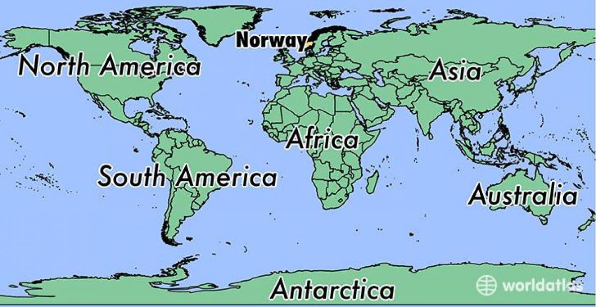 Norveç haritası dünya üzerindeki konumu 