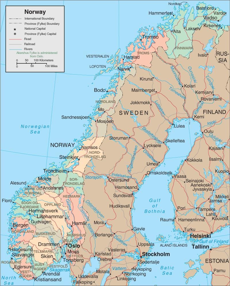 Norveç iller göster
