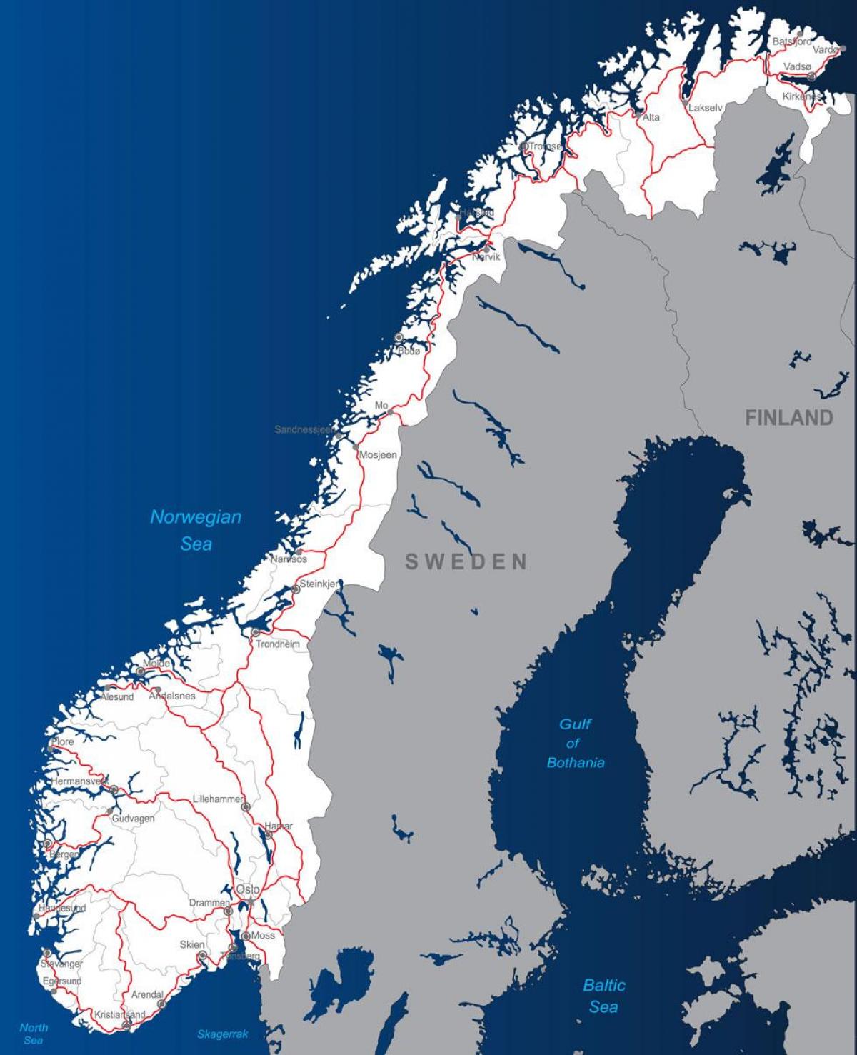 toll Norveç yol haritası 