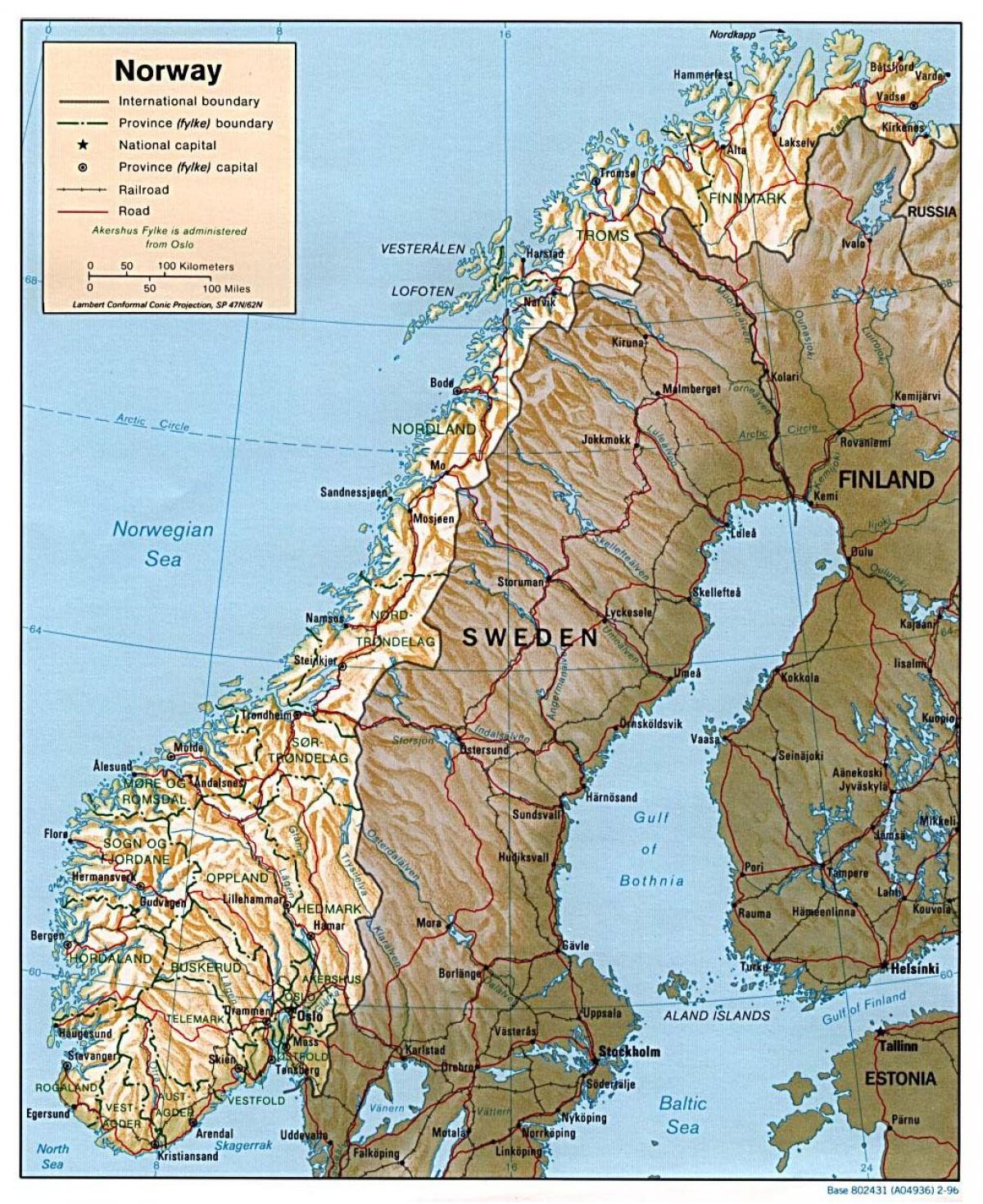 şehirler ile Norveç detaylı göster 