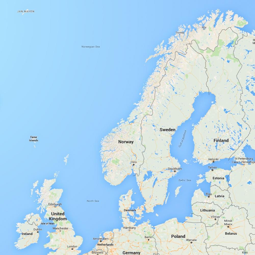 Rafnes haritası Norveç