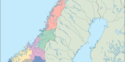 Norveç vektör harita 