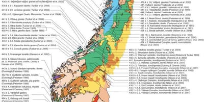 Jeolojik Norveç haritası 