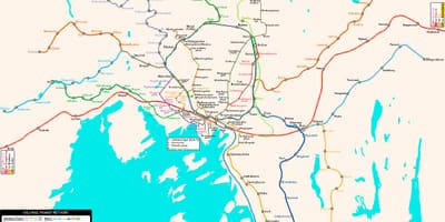 Norveç metro haritası 