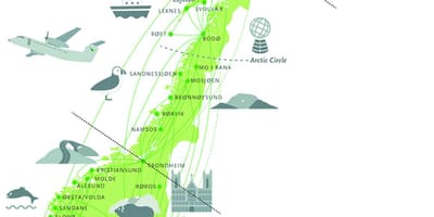 Ulusal turizm rota Norveç göster