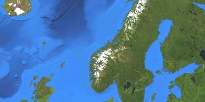 Norveç uydu haritası 