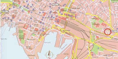 Oslo haritası Norveç şehir merkezi